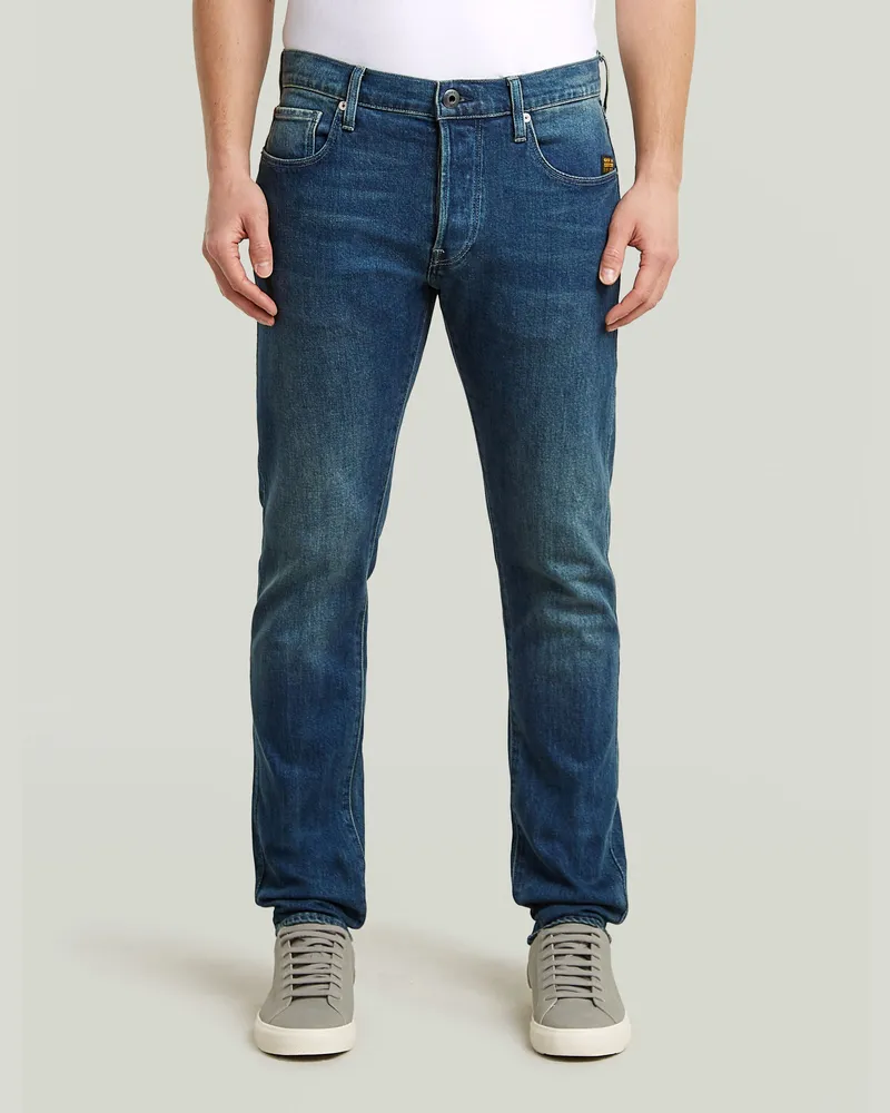 G-STAR RAW 3301 Slim Jeans - Mittelblau - Herren Mittelblau