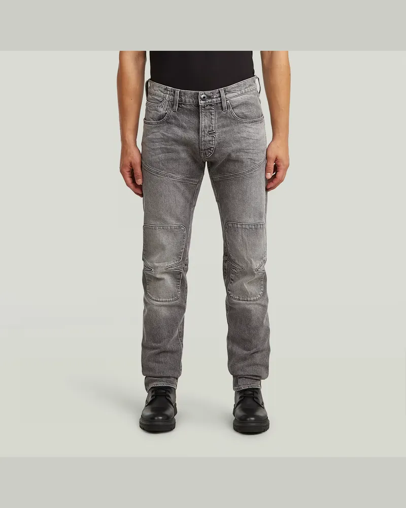 G-STAR RAW Biker Patched Slim Jeans - Grau - Herren Grau