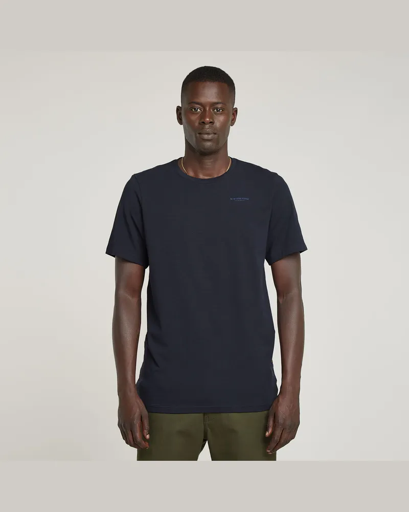 G-STAR RAW Slim Base T-Shirt - Dunkelblau - Herren Dunkelblau