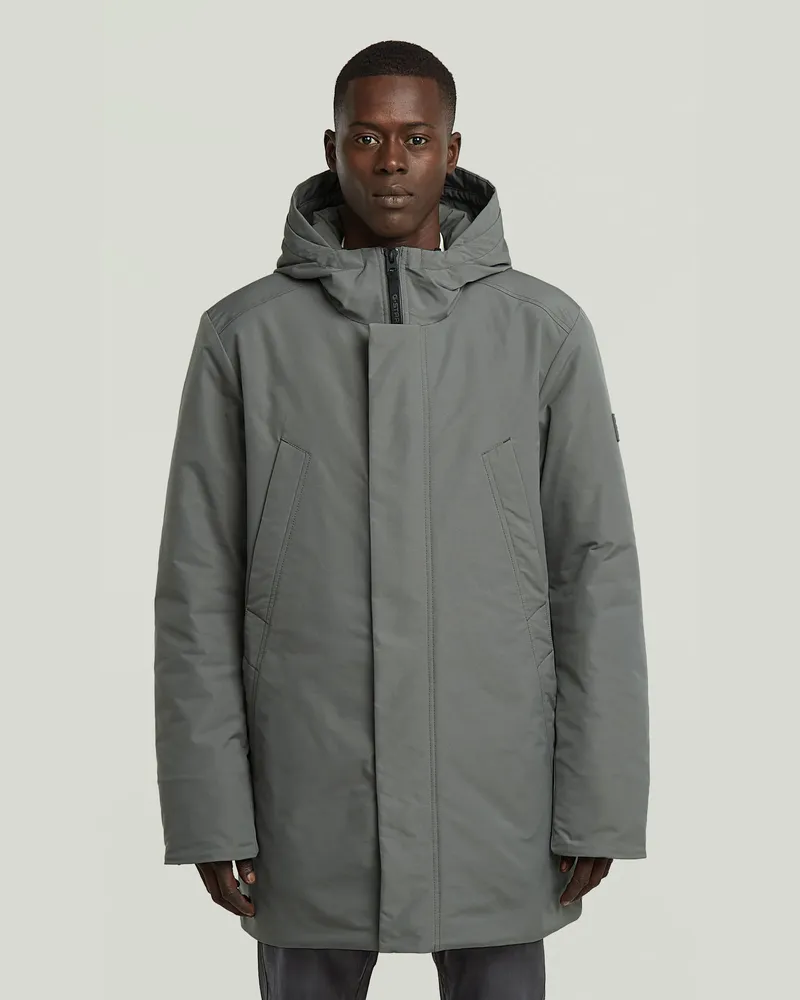 G-STAR RAW Clean Vodan Hooded Parka - Grau - Herren Grau