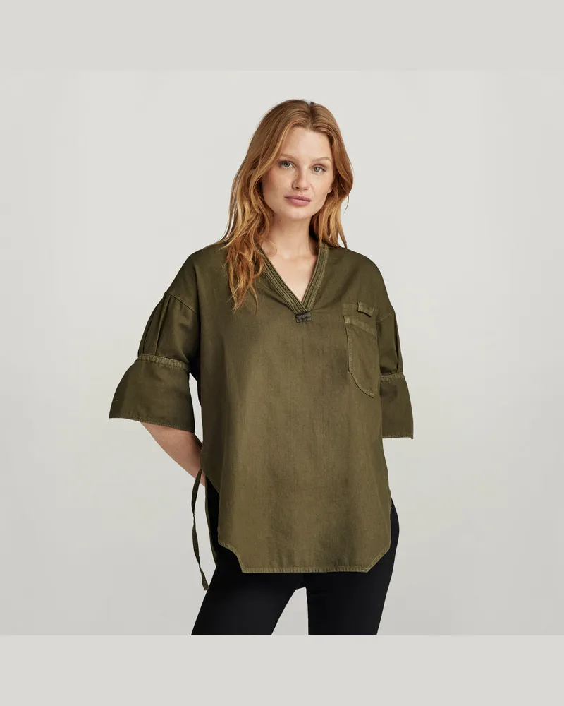 G-STAR RAW Woven Tunika - Grün - Damen Grün