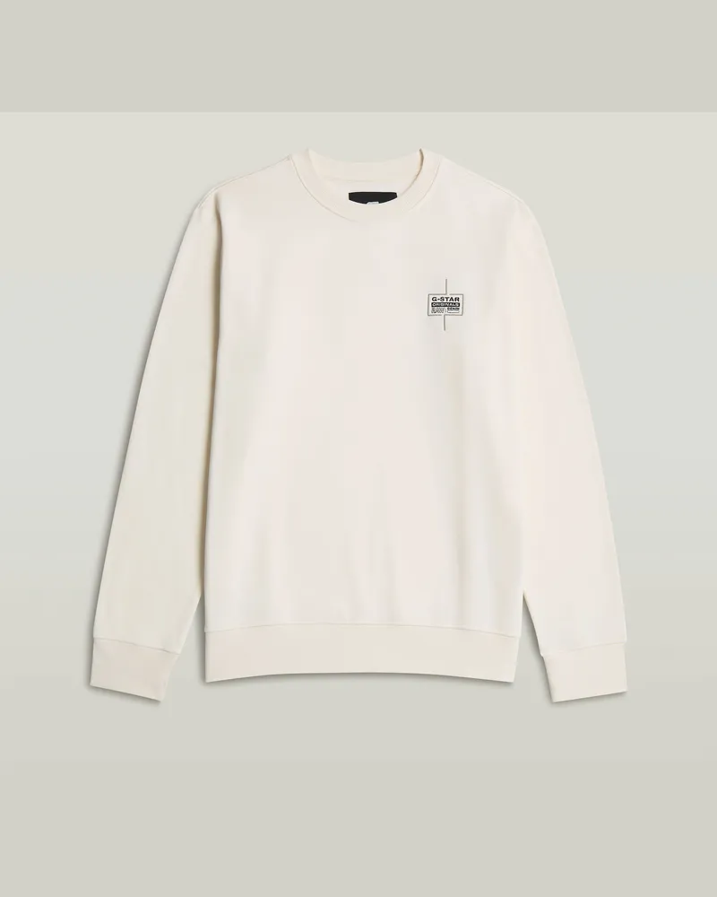 G-STAR RAW Logo Sweatshirt - Beige - Herren Beige