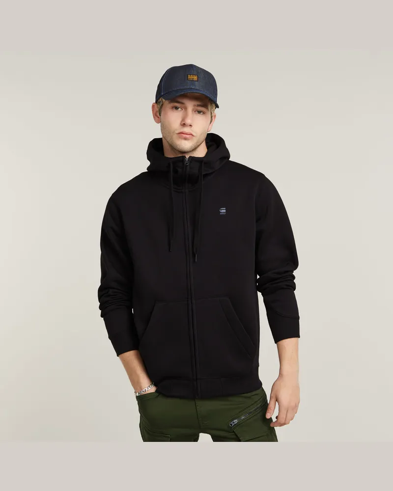 G-STAR RAW Premium Core Zip Thru Hoodie - Schwarz - Herren Schwarz