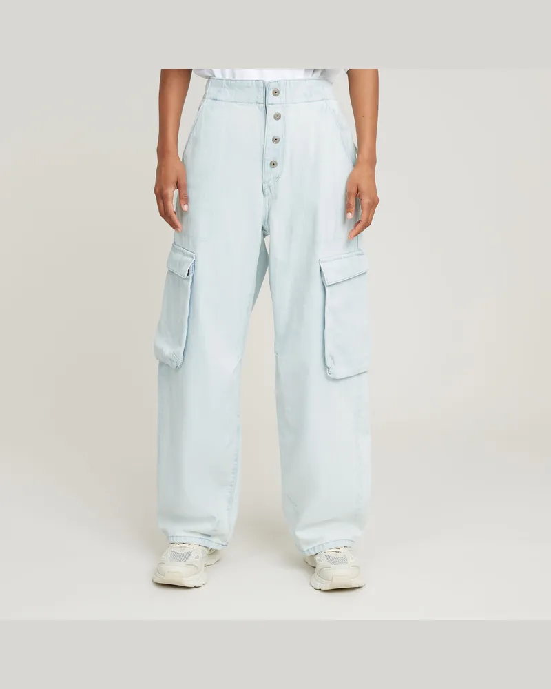 G-STAR RAW Balloon Cargo Jeans - Hellblau - Damen Hellblau