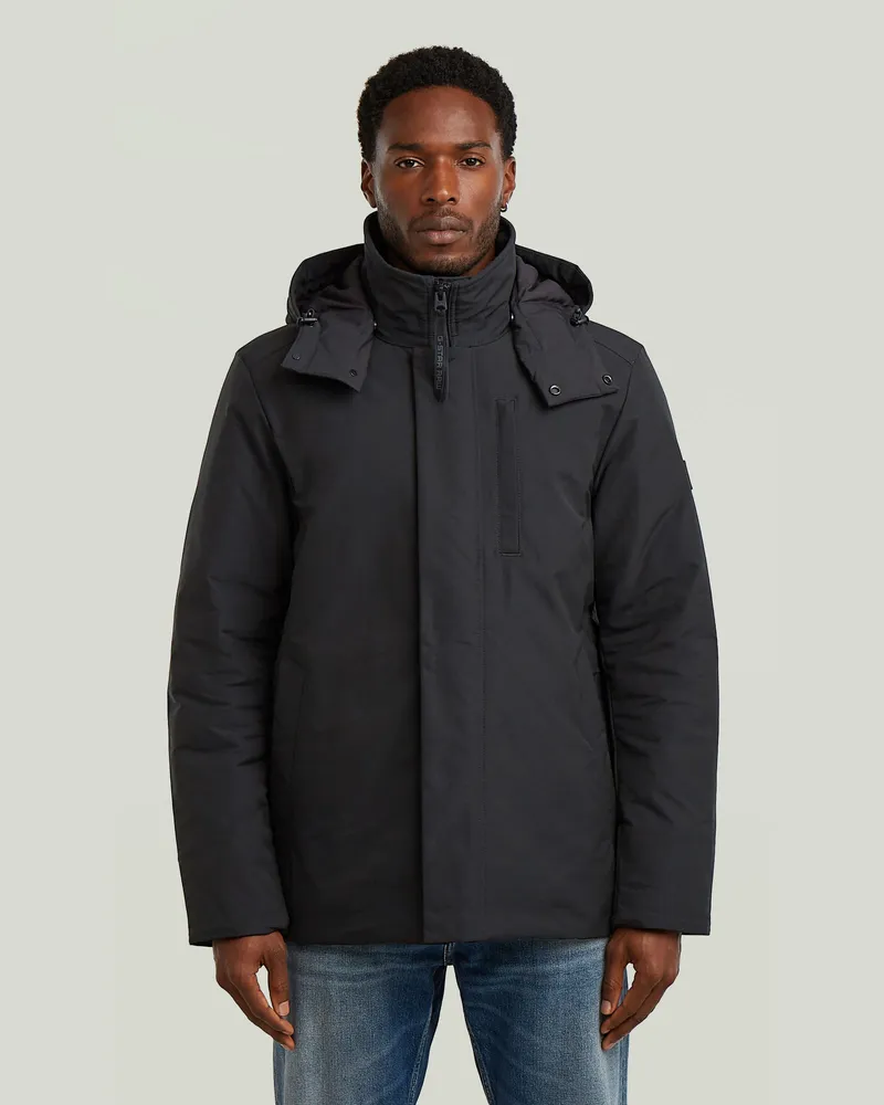 G-STAR RAW Clean Vodan Padded Hooded Jacke - Schwarz - Herren Schwarz