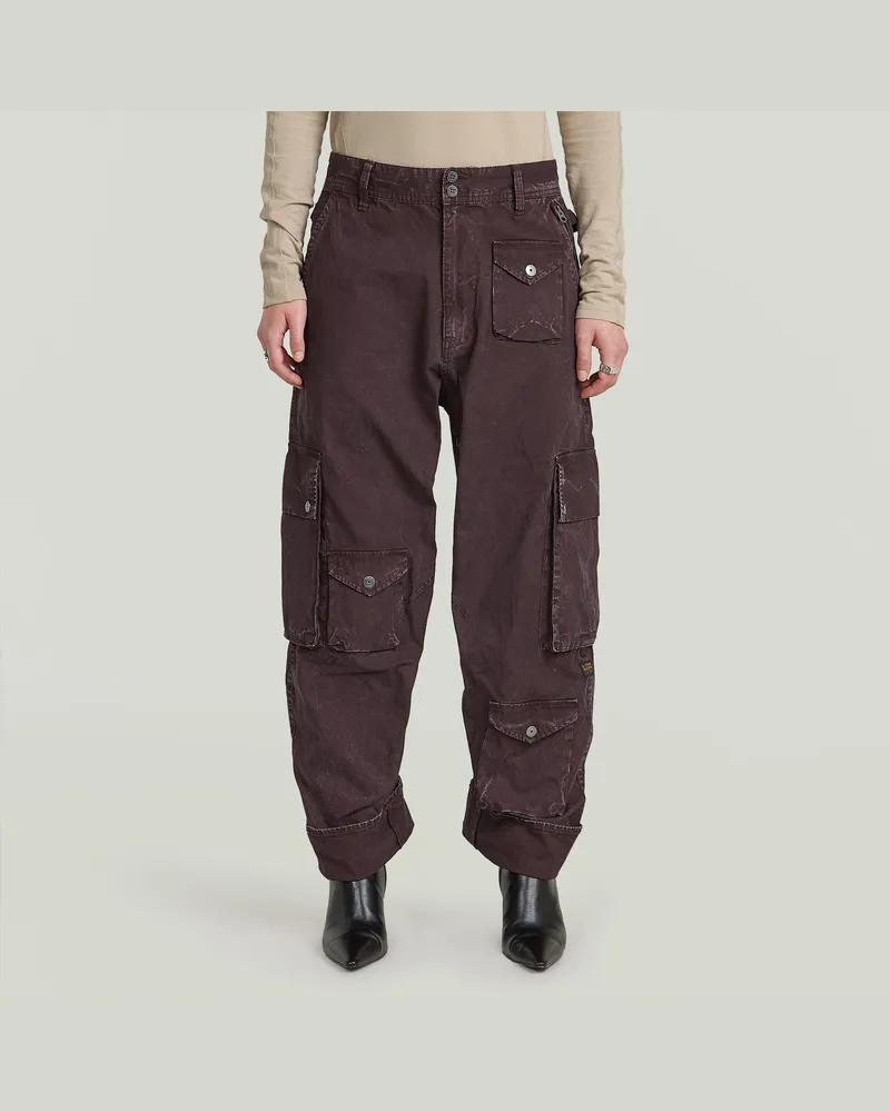 G-STAR RAW Hose Cargo 3D Boyfriend Multi Pocket - Lila - Damen Lila
