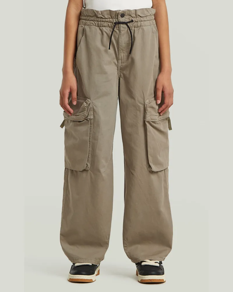 G-STAR RAW Girls Mega Cargohose - Grau - mädchen Grau