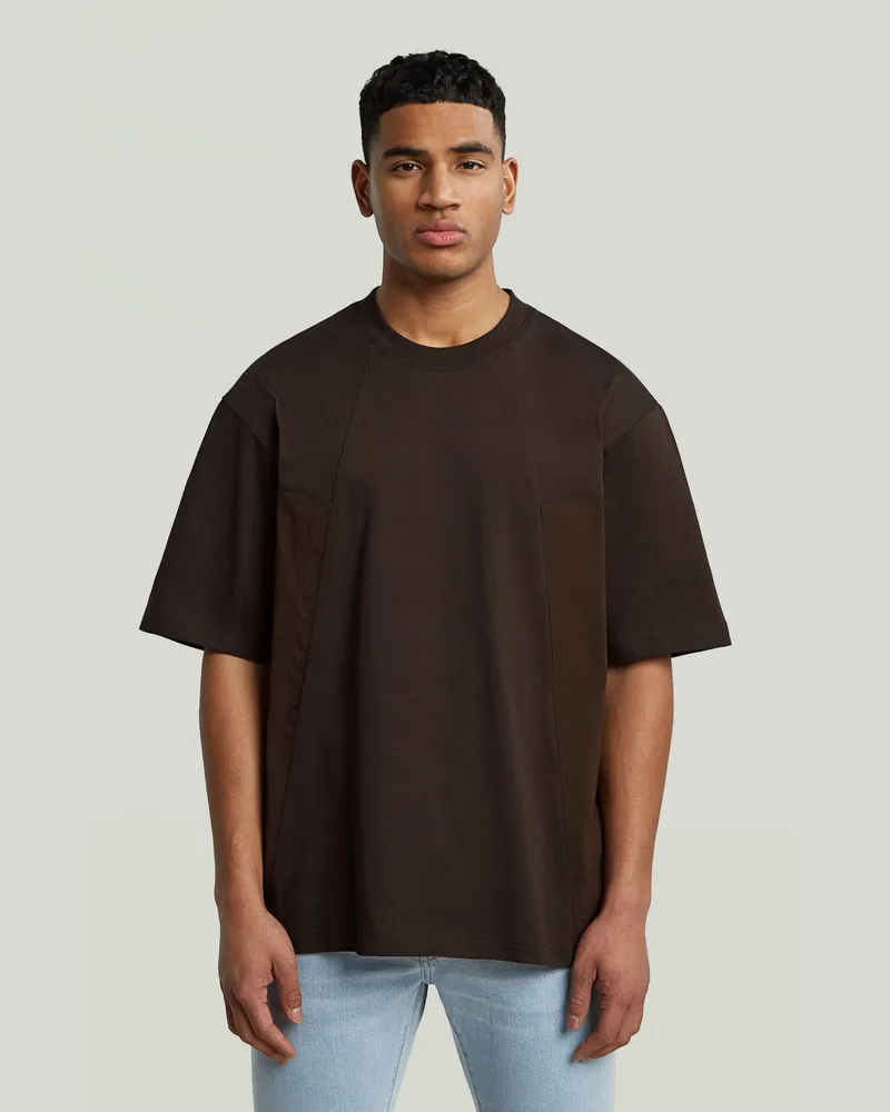 G-STAR RAW A-Line Boxy T-Shirt - Braun - Herren Braun
