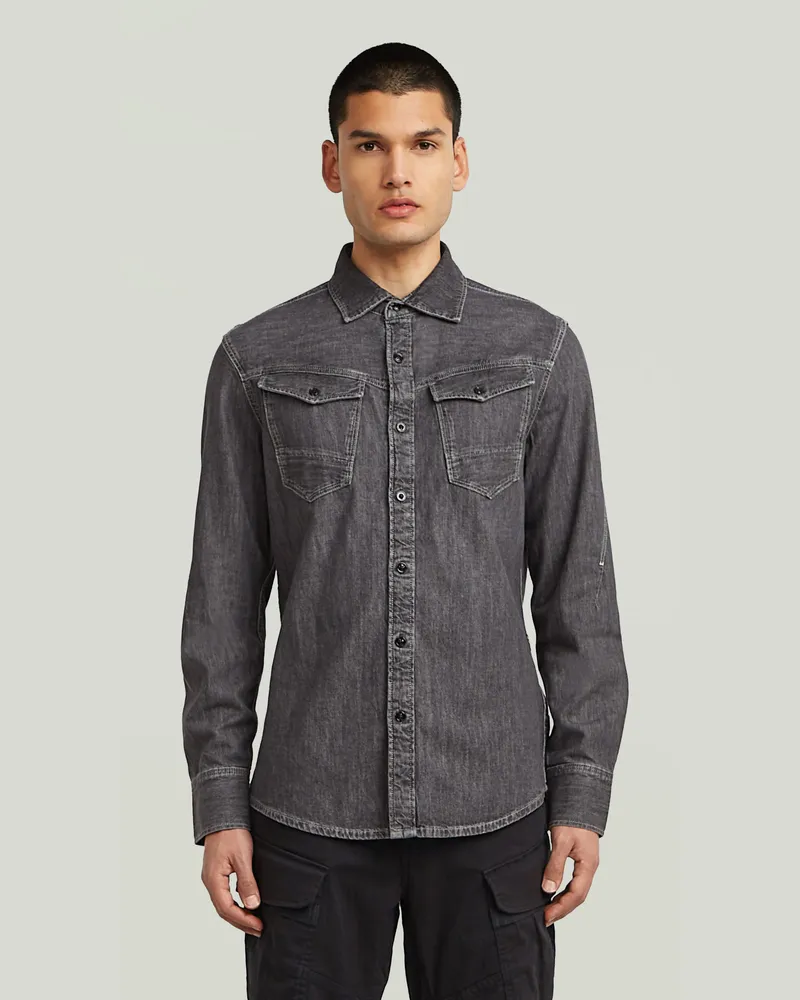 G-STAR RAW Arc 3D Slim Hemd - Grau - Herren Grau
