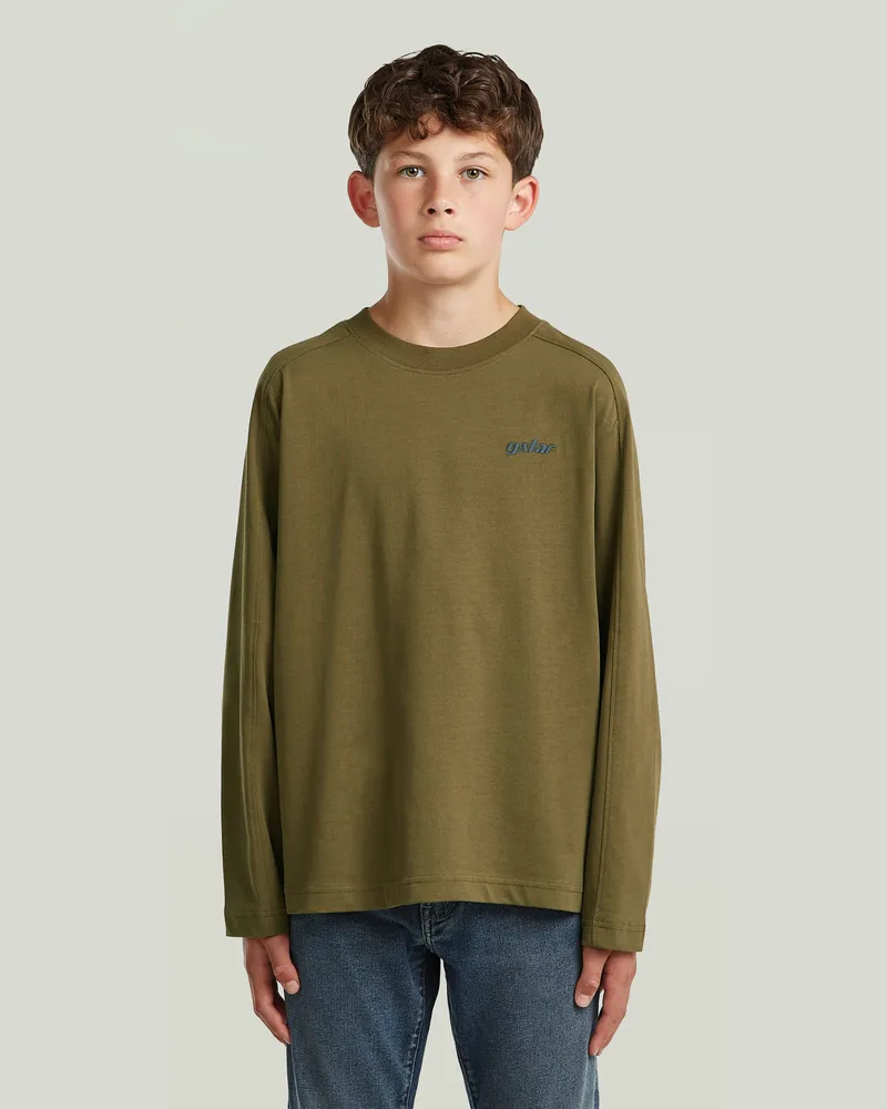 G-STAR RAW Boys Interst Boxy T-Shirt - Grün - jungen Grün