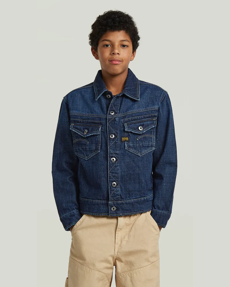 G-STAR RAW Boys Dakota Loose Jacke - Dunkelblau - jungen Dunkelblau