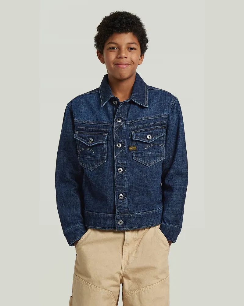 G-STAR RAW Boys Dakota Loose Jacke - Dunkelblau - jungen Dunkelblau