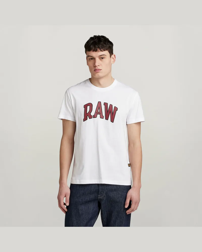 G-STAR RAW Puff RAW Graphic T-Shirt - Weiß - Herren Weiß