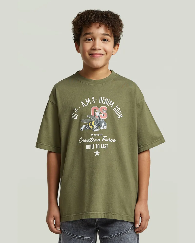 G-STAR RAW Boys Oversized T-Shirt - Grün - jungen Grün