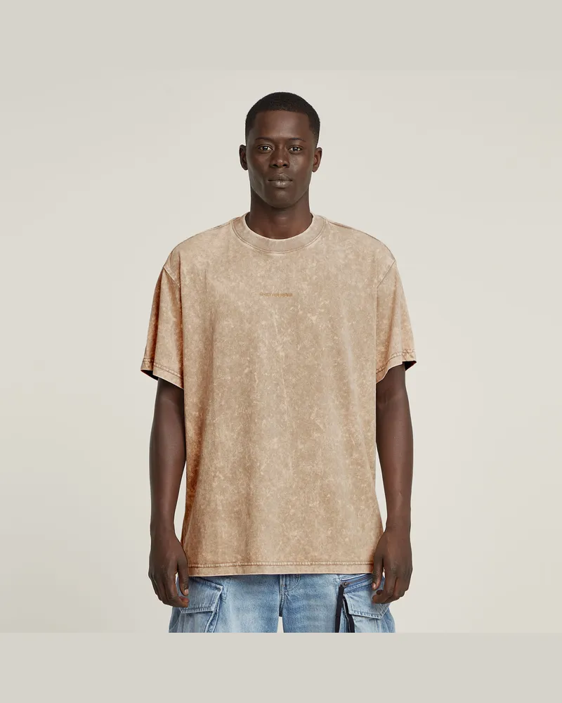 G-STAR RAW Washed Loose T-Shirt - Beige - Herren Beige