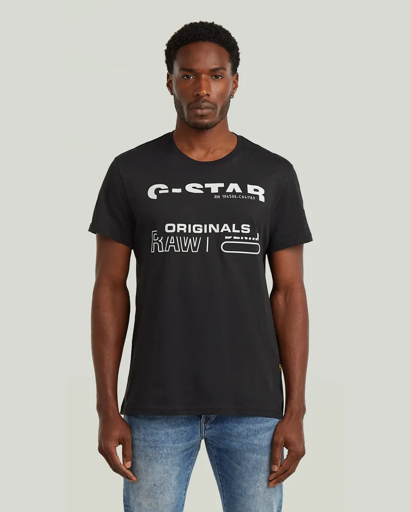 G-STAR RAW Originals T-Shirt - Schwarz - Herren Schwarz