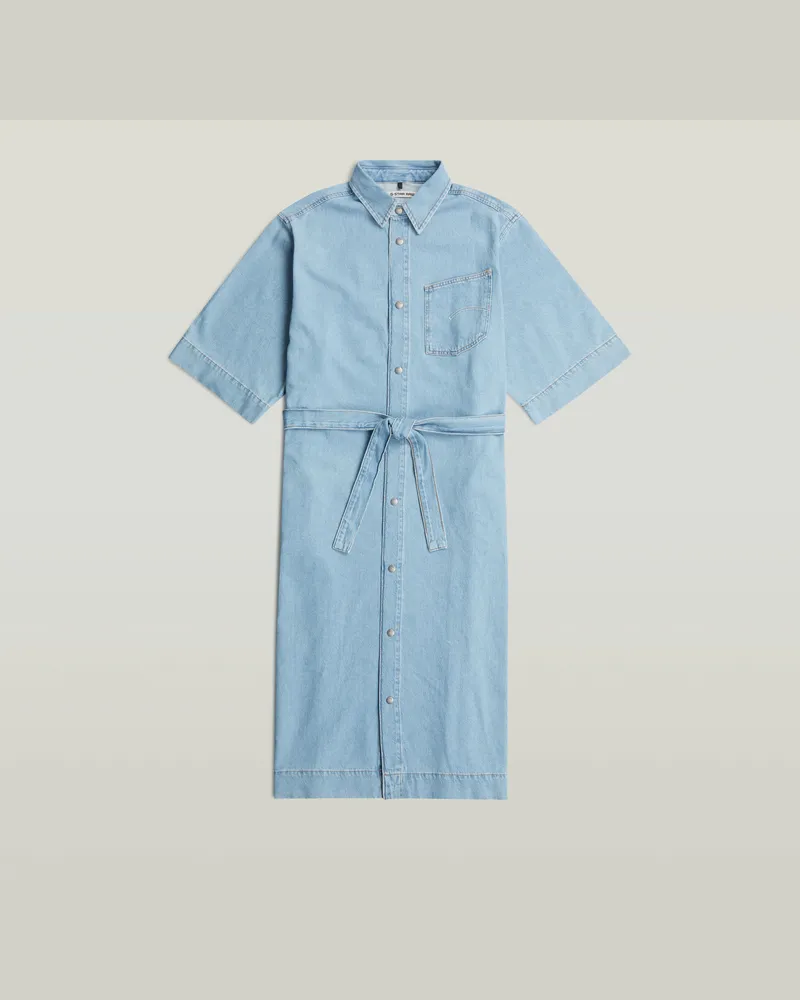 G-STAR RAW Carter Denim-Hemdkleid - Hellblau - Damen Hellblau