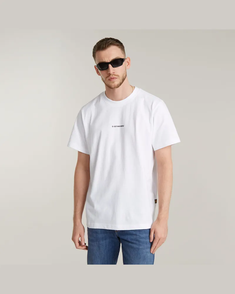 G-STAR RAW Center Chest Logo Loose T-Shirt - Weiß - Herren Weiß