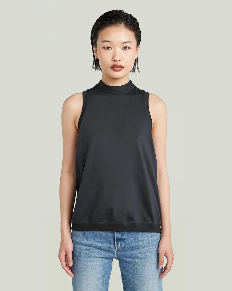 G-STAR RAW Open Back Knit Tanktop - Grau - Damen Grau
