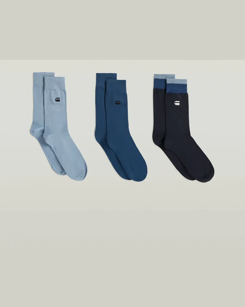 G-STAR RAW Socken 3er-Pack - Mehrfarbig - Herren Mehrfarbig