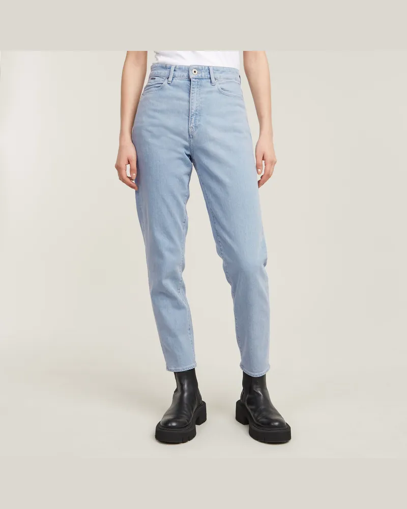 G-STAR RAW Janeh Ultra High Mom Ankle Jeans - Hellblau - Damen Hellblau