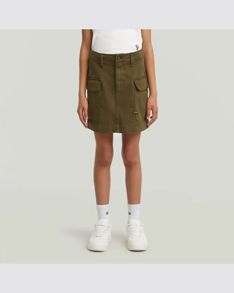 G-STAR RAW Girls Cargo Minirock - Grün - mädchen Grün
