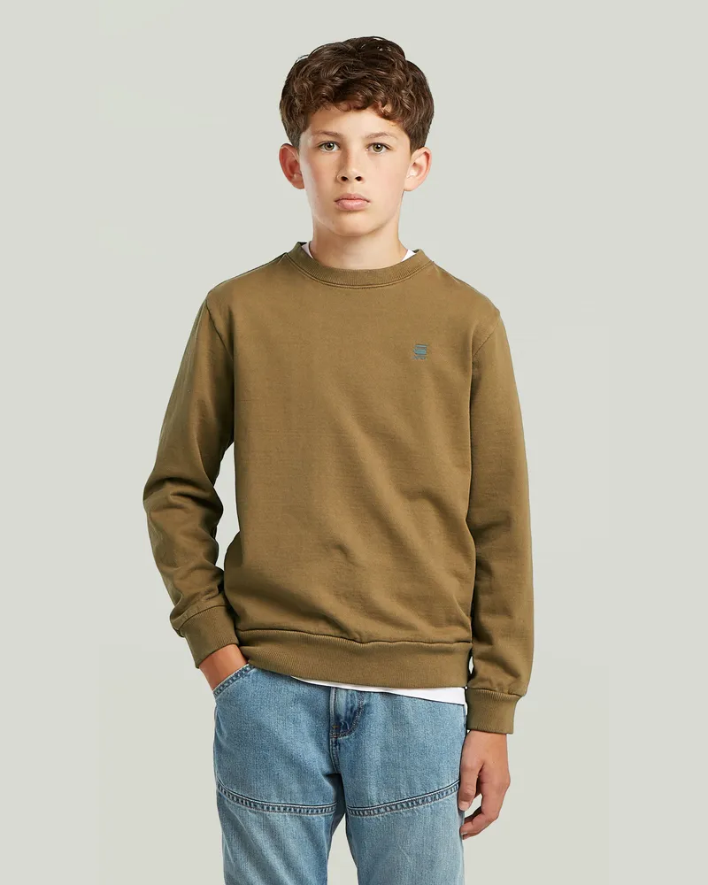 G-STAR RAW Boys Sweater Unbrushed - Braun - jungen Braun
