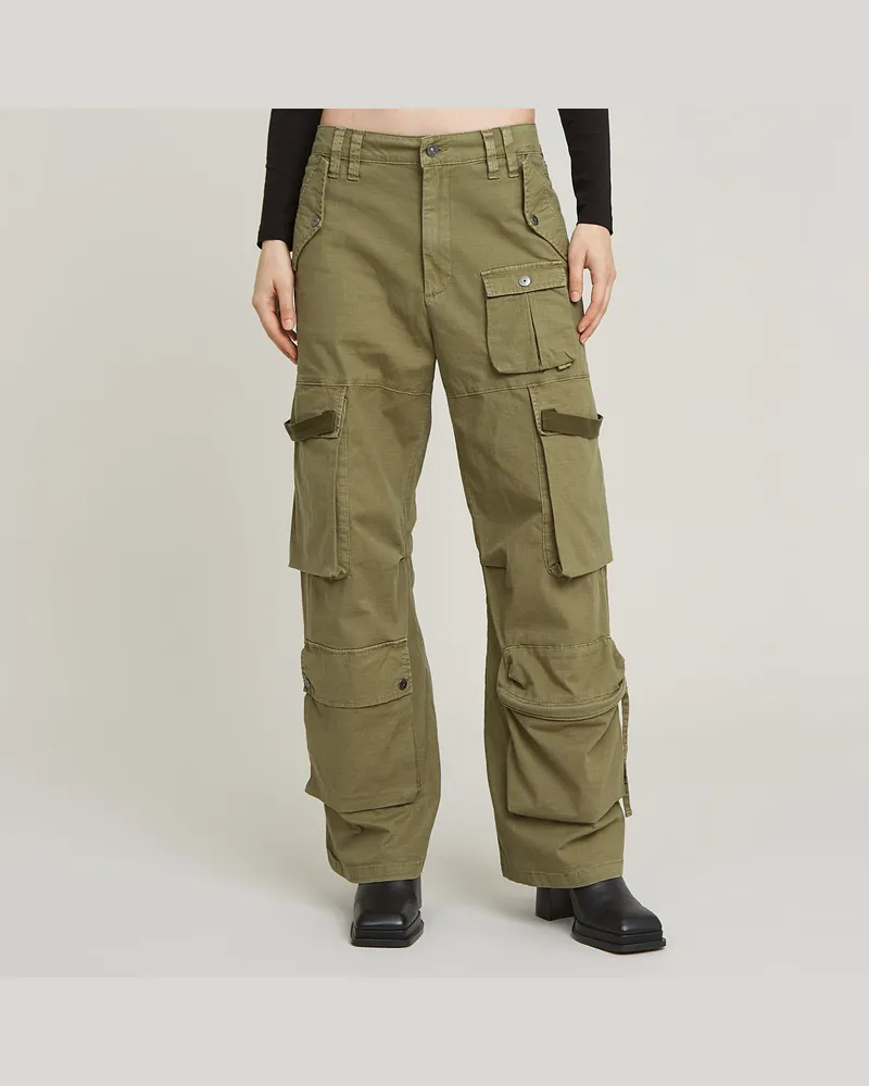 G-STAR RAW Mega Cargohose - Grün - Damen Grün