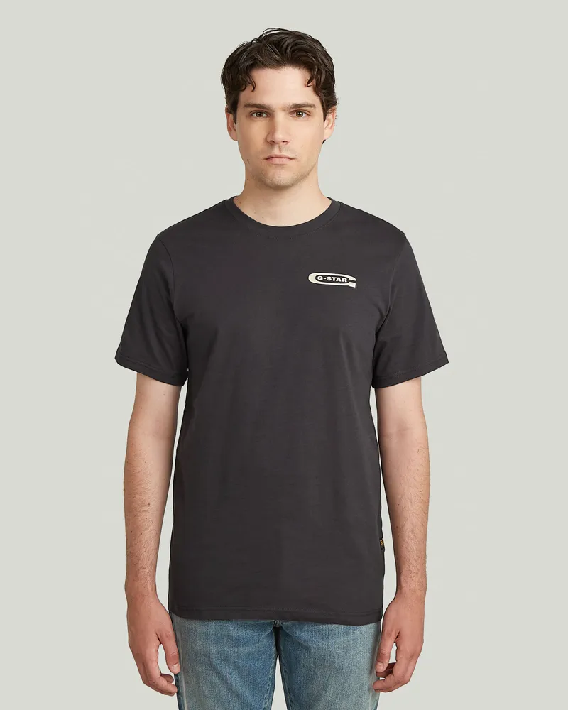 G-STAR RAW Old Skool Slim T-Shirt - Grau - Herren Grau