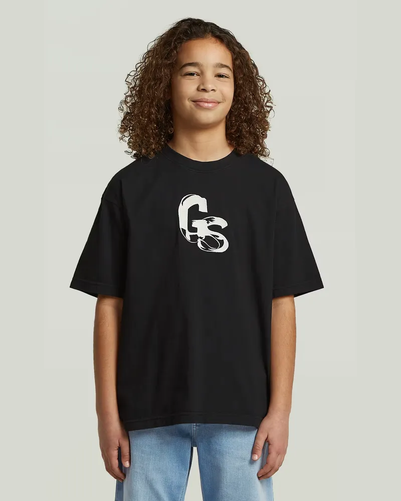 G-STAR RAW Boys Oversized T-Shirt - Schwarz - jungen Schwarz