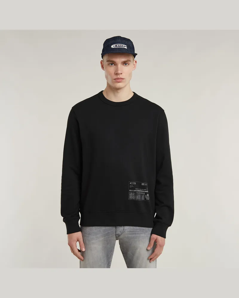 G-STAR RAW Shipping Graphic Sweater - Schwarz - Herren Schwarz
