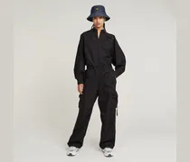 Balloon Jumpsuit - Schwarz - Damen