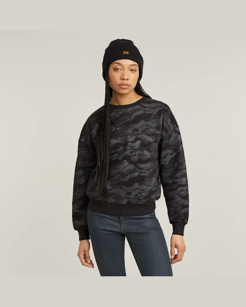 G-STAR RAW Lace AOP Loose Sweatshirt - Mehrfarbig - Damen Mehrfarbig