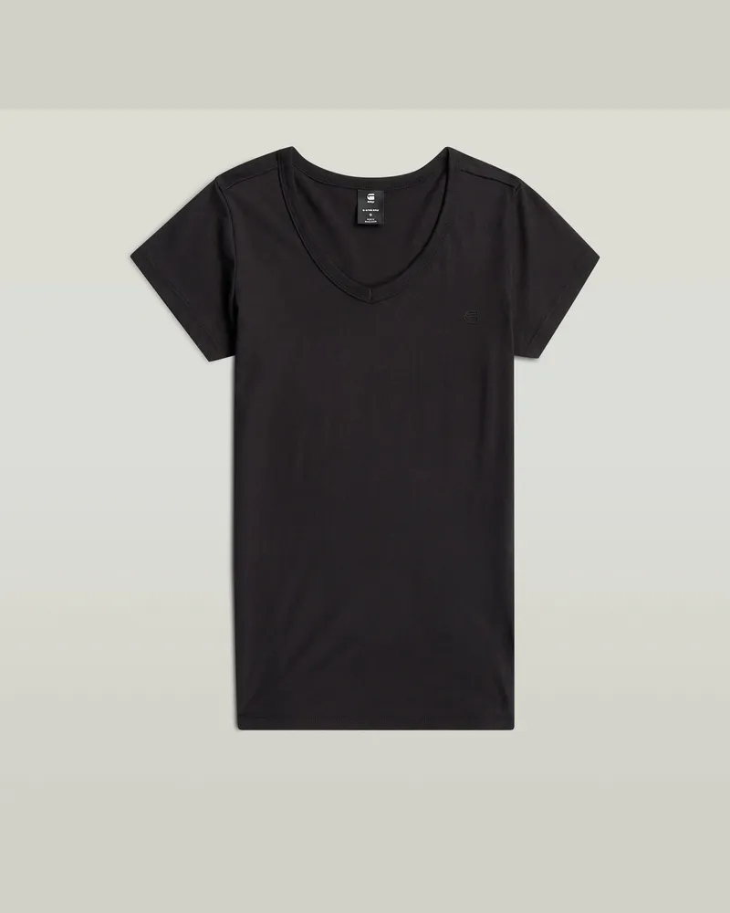 G-STAR RAW Slim V T-Shirt - Schwarz - Damen Schwarz