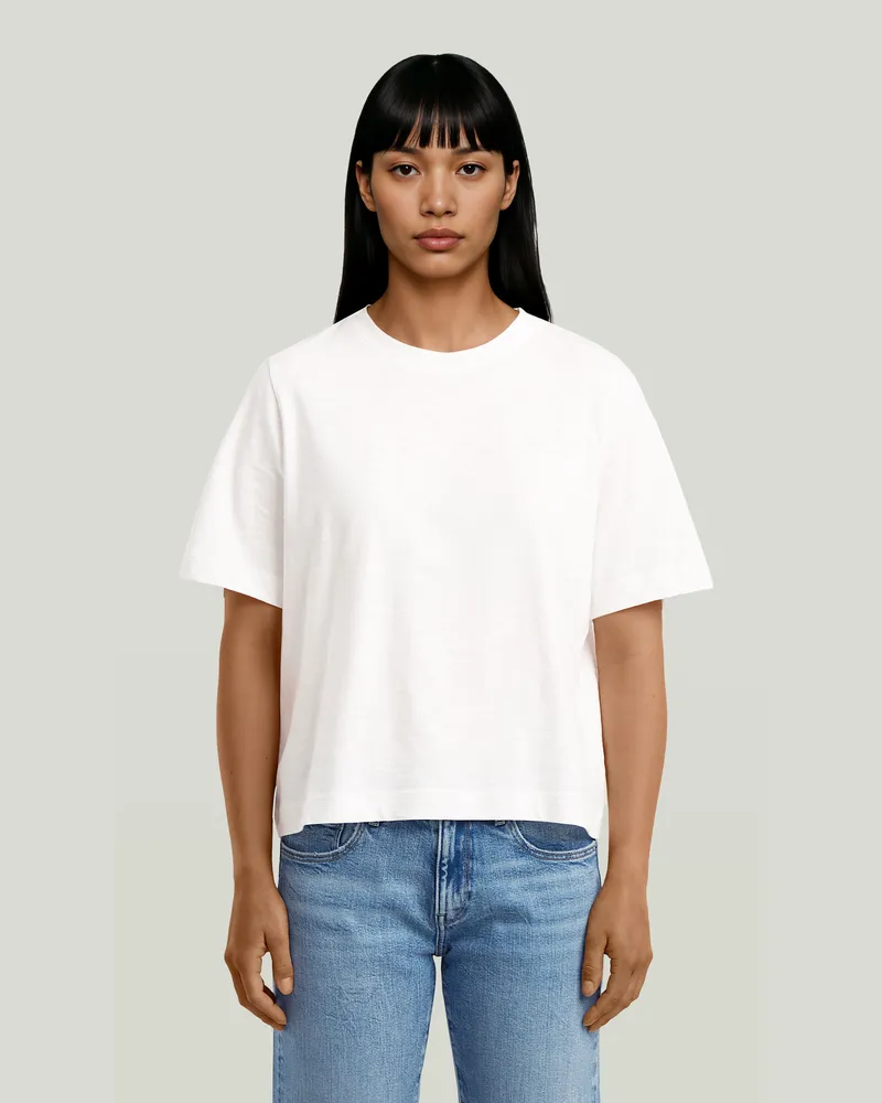 G-STAR RAW Boxy T-Shirt - Weiß - Damen Weiß