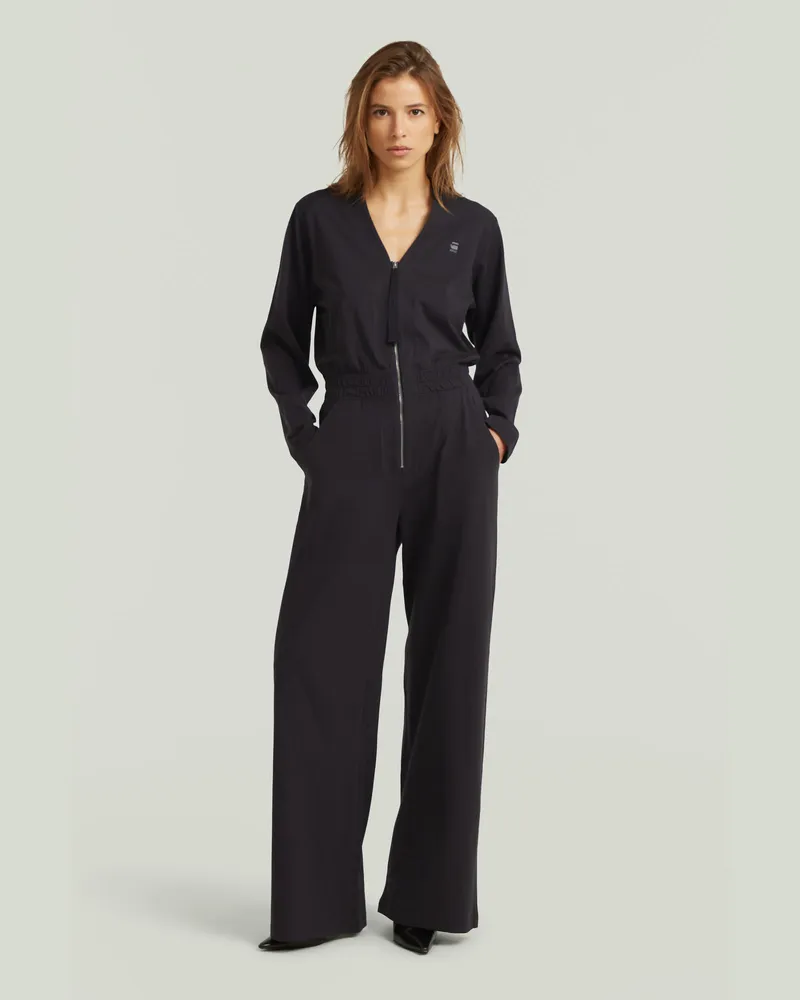 G-STAR RAW Track Jumpsuit - Schwarz - Damen Schwarz