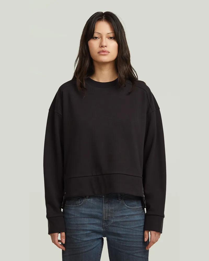 G-STAR RAW Biker Zip Sweater - Schwarz - Damen Schwarz