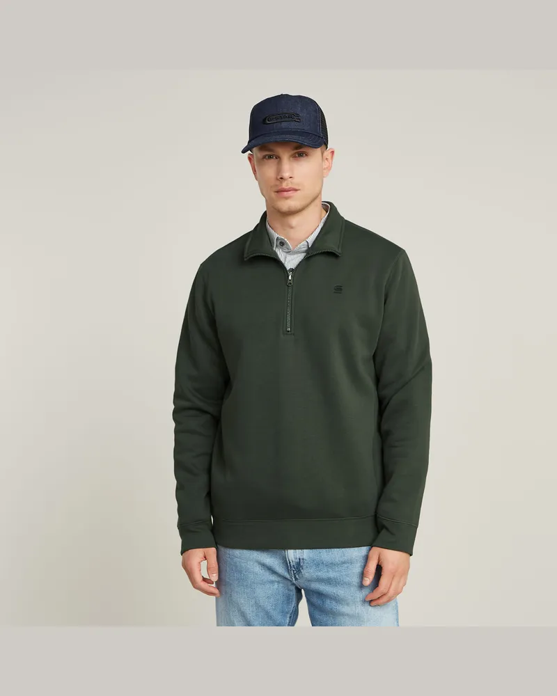 G-STAR RAW Premium Core Half Zip Sweatshirt - Grau - Herren Grau