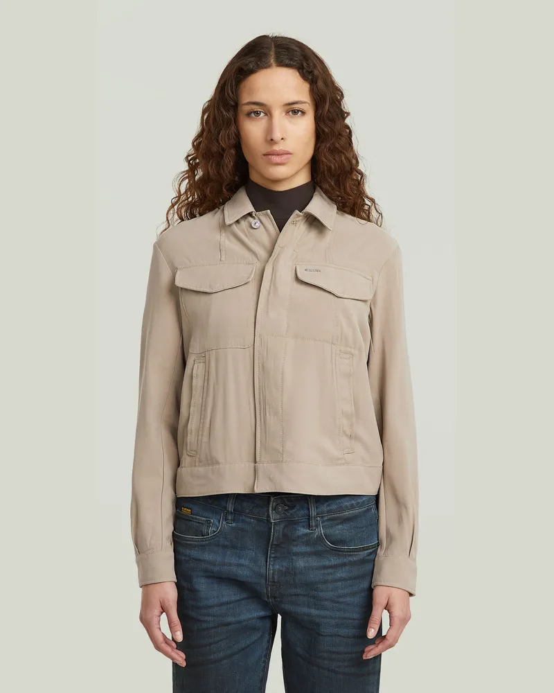 G-STAR RAW Officer Jacke 3.0 - Beige - Damen Beige