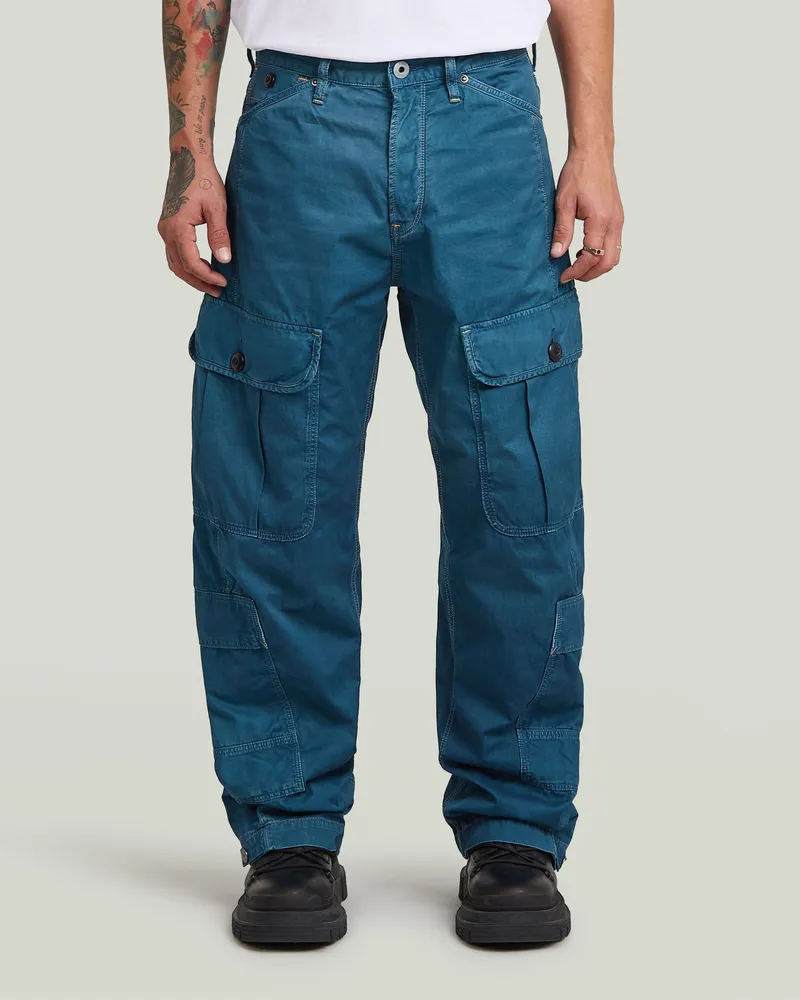 G-STAR RAW Bend Cargo Loose Jeans - Mittelblau - Herren Mittelblau