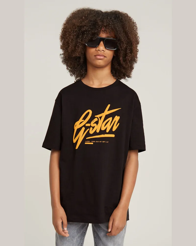 G-STAR RAW Jungen T-Shirt Loose - Schwarz - jungen Schwarz
