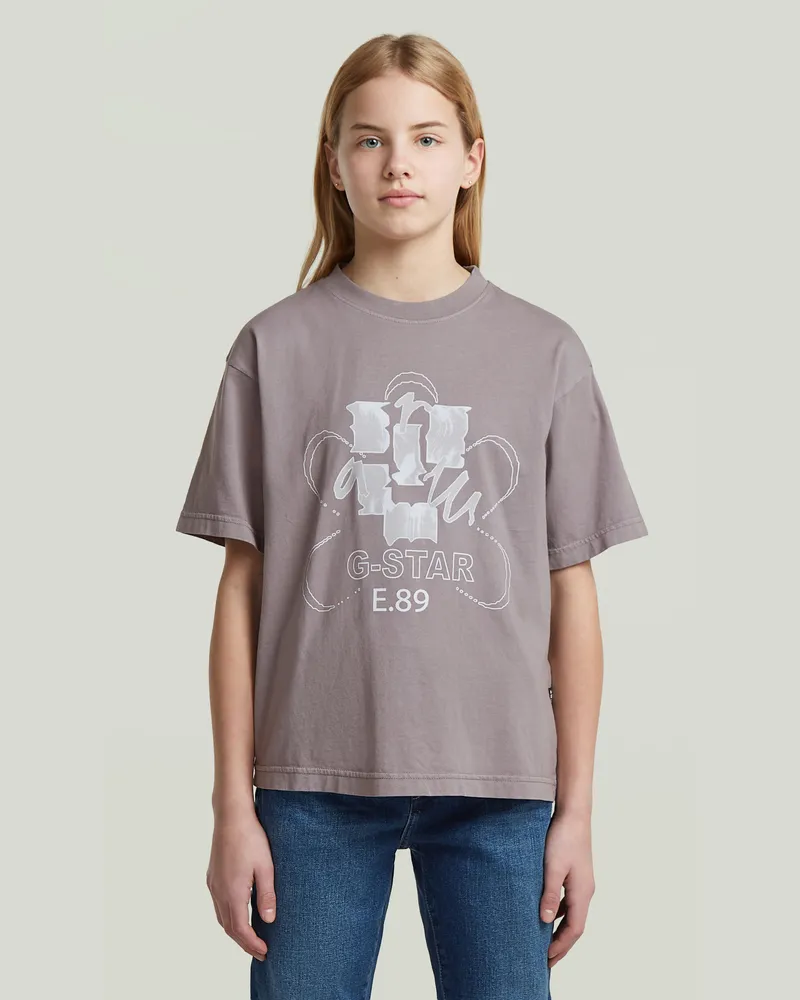 G-STAR RAW Girls Oversized Top - Grau - mädchen Grau