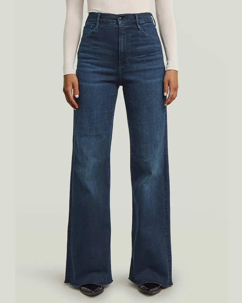 G-STAR RAW Deck Ultra High Wide Leg Jeans - Dunkelblau - Damen Dunkelblau