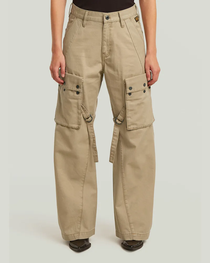 G-STAR RAW Mega Cargohose - Beige - Damen Beige