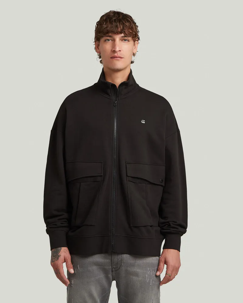 G-STAR RAW Rovic Full Zip Loose Sweatshirt - Schwarz - Herren Schwarz