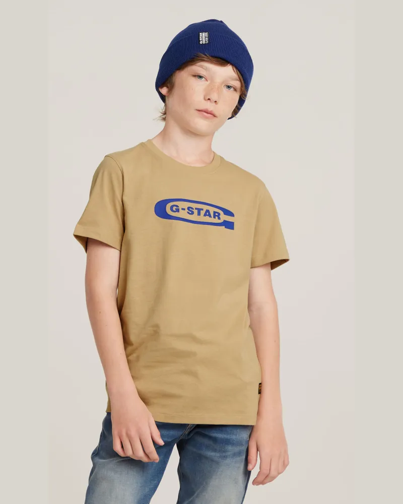 G-STAR RAW Jungen T-Shirt Regular - Beige - jungen Beige