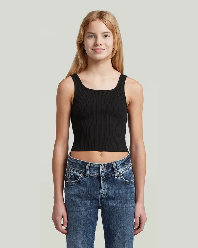 G-STAR RAW Girls Nordic Top Sleeveless - Schwarz - mädchen Schwarz