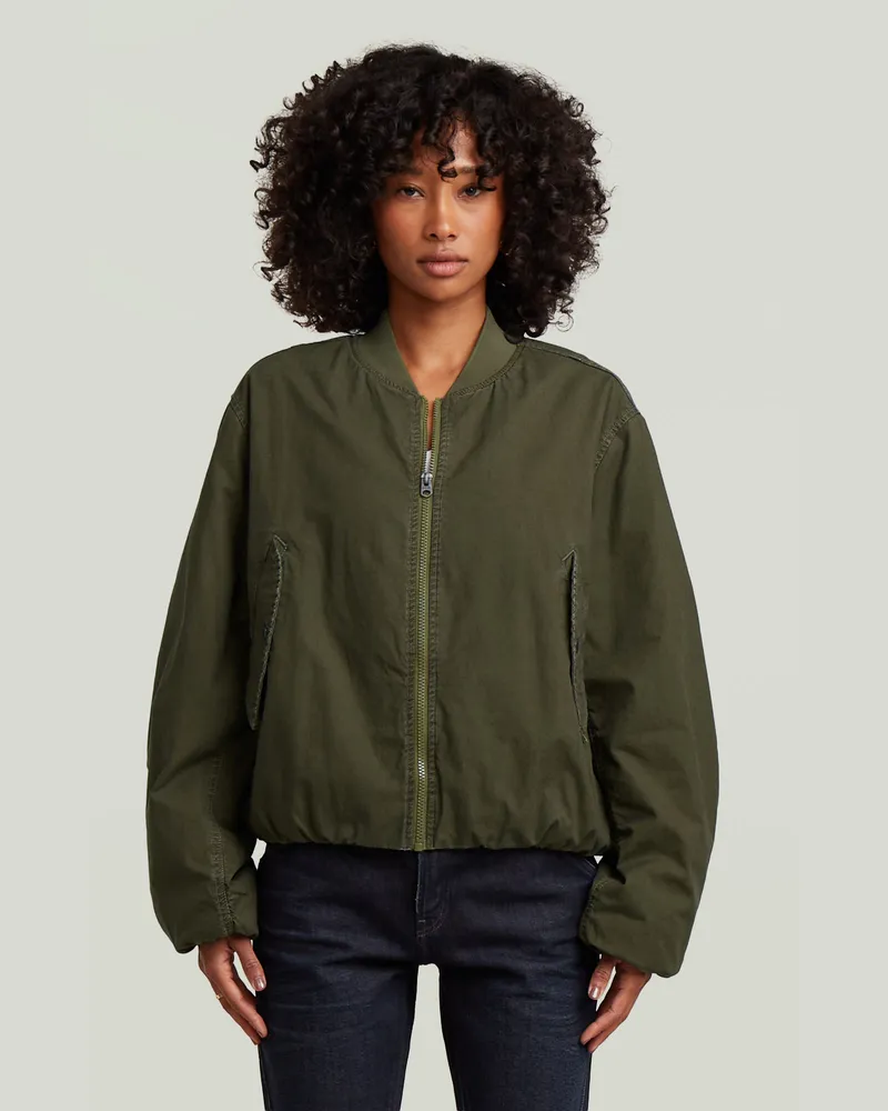 G-STAR RAW Bomber Padded Jacke - Grün - Damen Grün