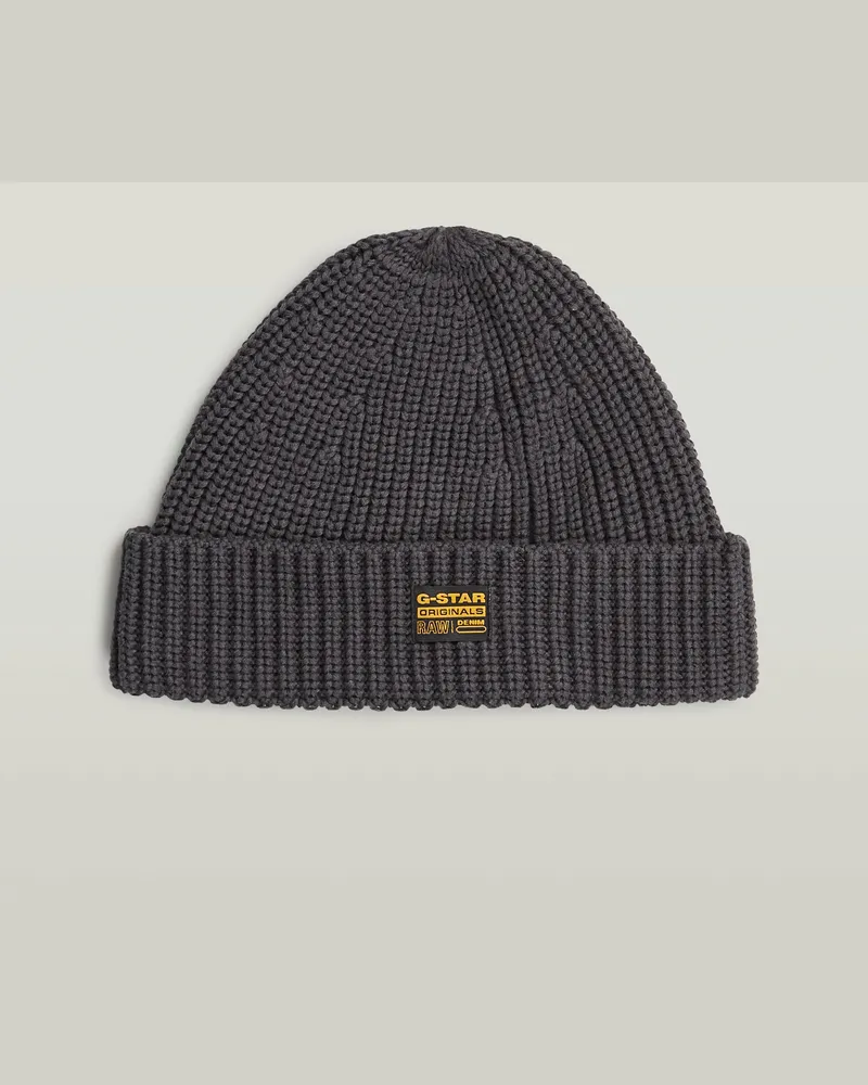 G-STAR RAW Originals Fisherman Beanie - Grau - Herren Grau