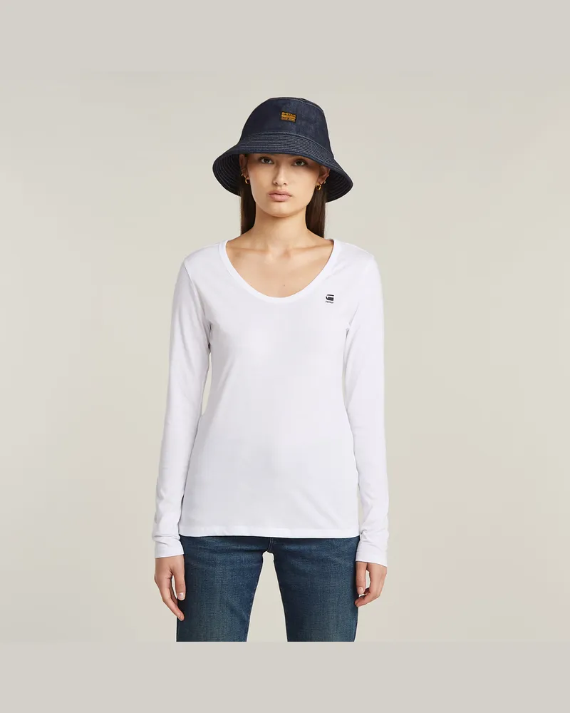 G-STAR RAW Slim Top - Weiß - Damen Weiß